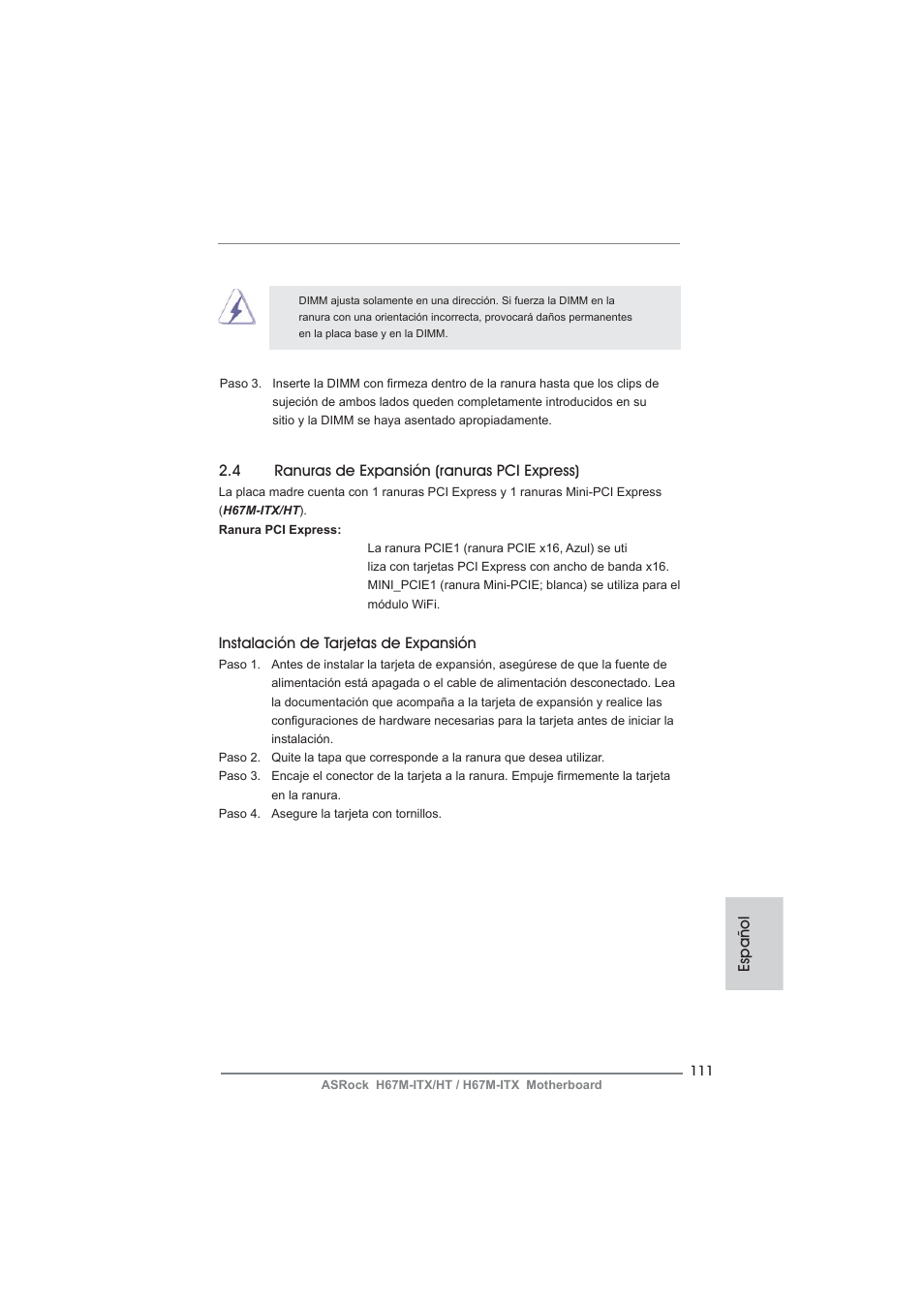 ASRock H67M-ITX User Manual | Page 111 / 243