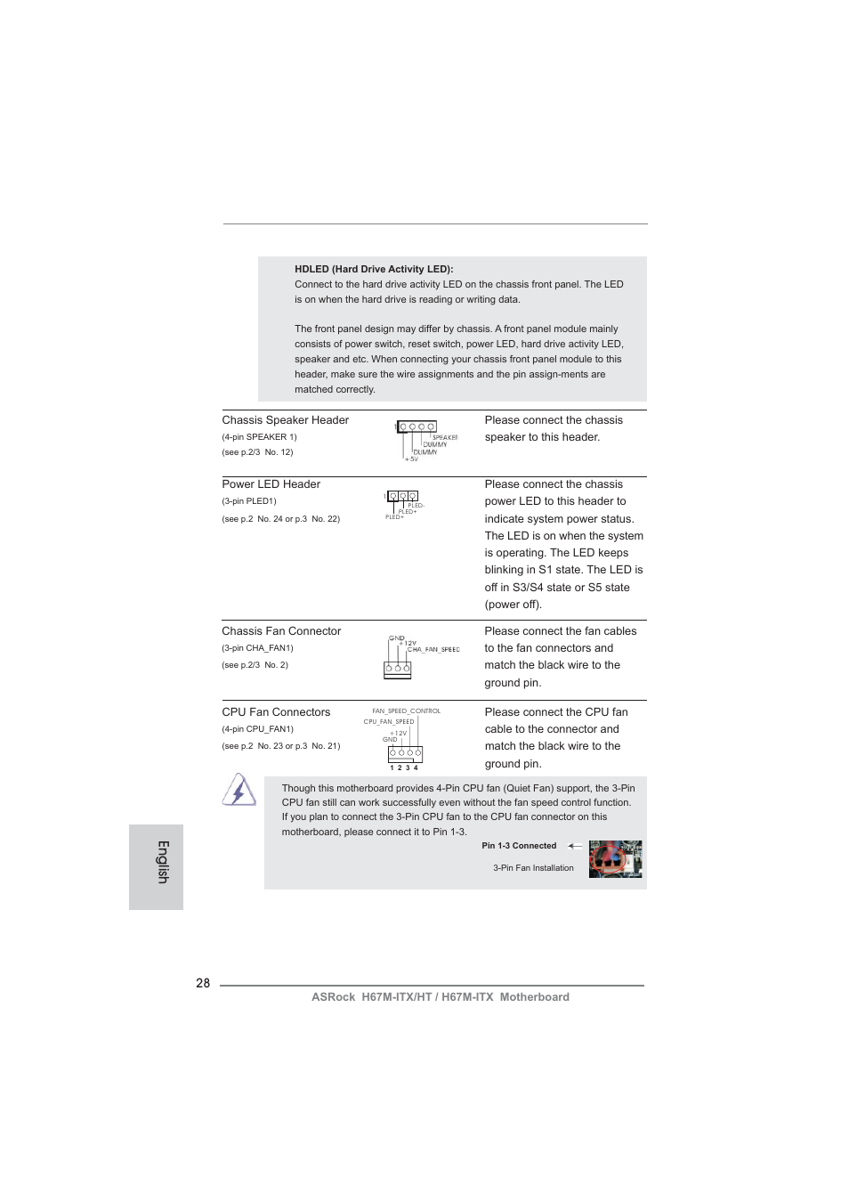 English | ASRock H67M-ITX User Manual | Page 28 / 243
