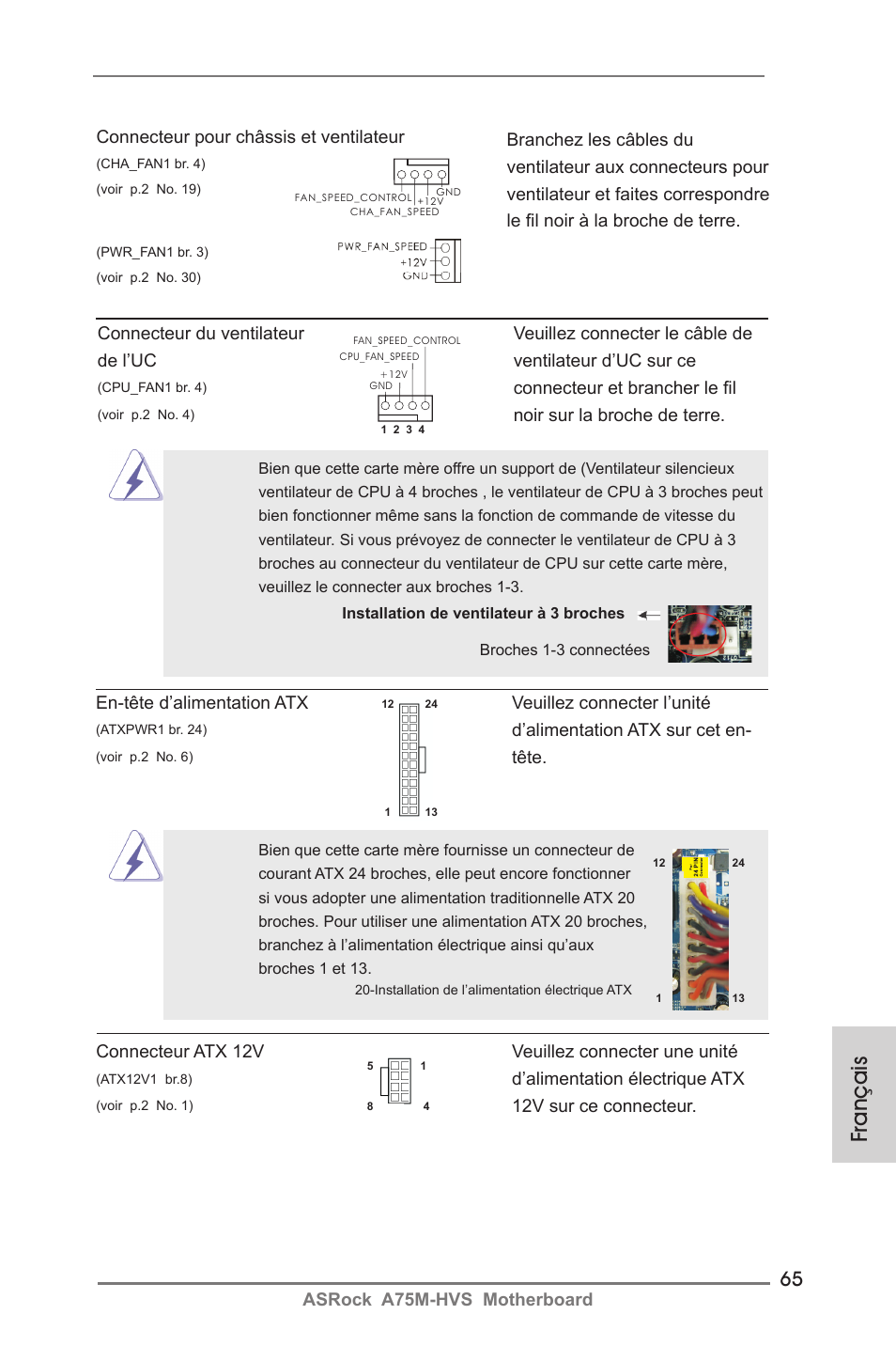 Français | ASRock A75M-HVS User Manual | Page 65 / 232