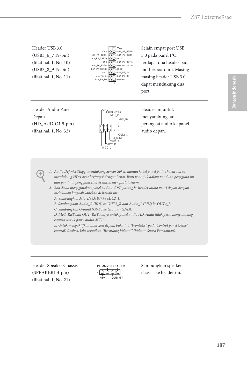 Z87 extreme9/ac | ASRock Z87 Extreme9__ac User Manual | Page 189 / 193