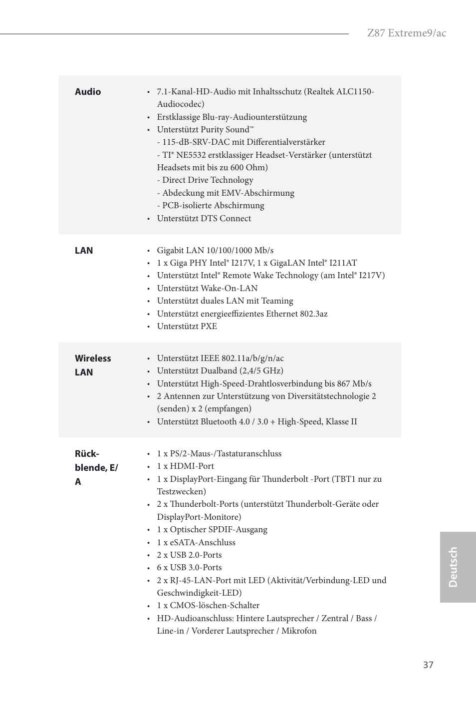 Z87 extreme9/ac, Deutsch | ASRock Z87 Extreme9__ac User Manual | Page 39 / 193