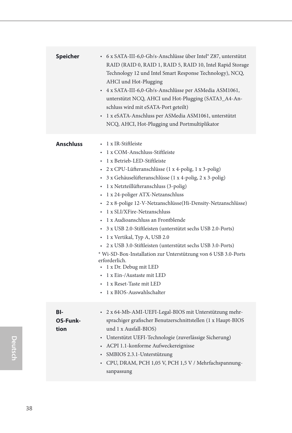 Z87 extreme9/ac, Deutsch | ASRock Z87 Extreme9__ac User Manual | Page 40 / 193