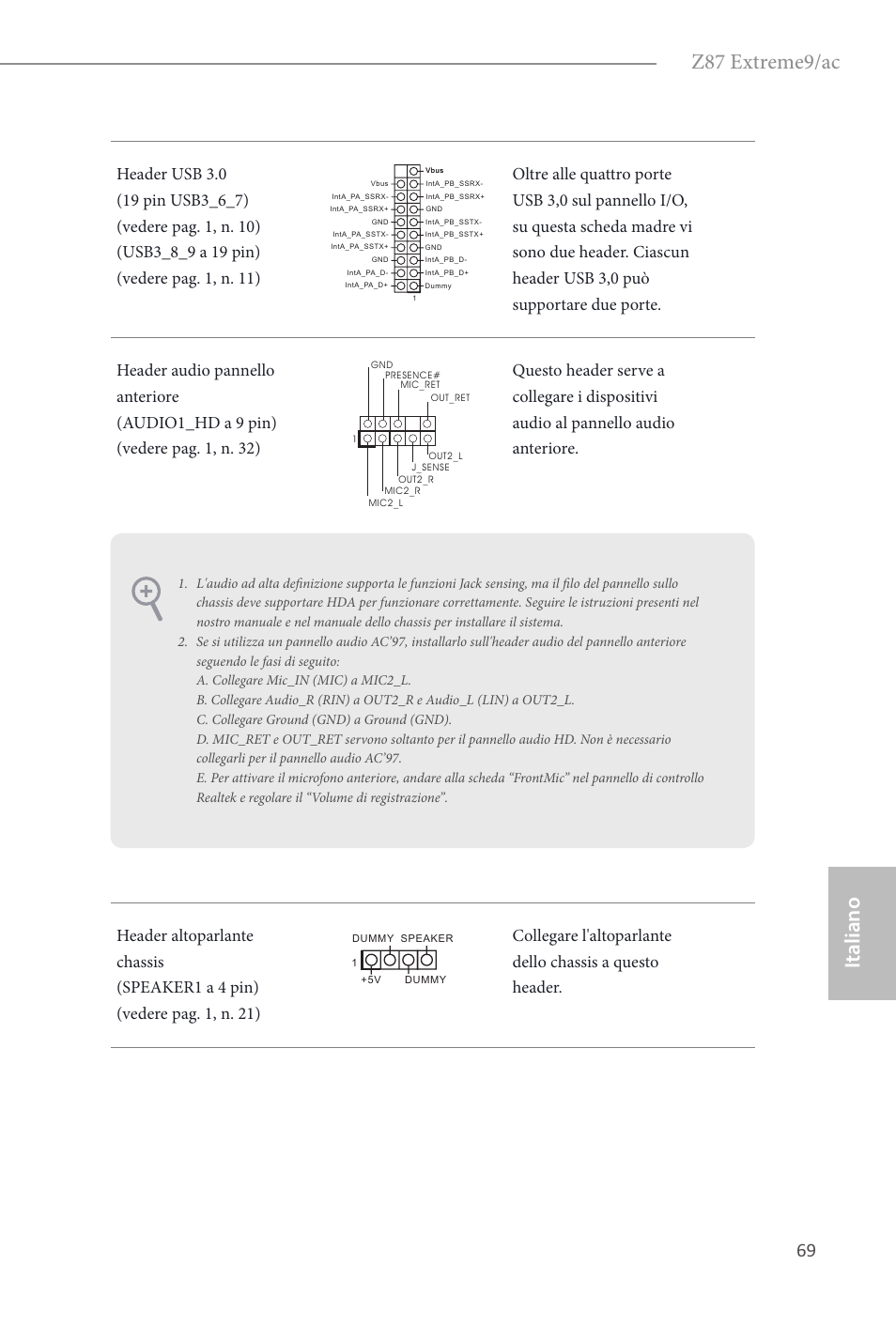 Z87 extreme9/ac, Italiano | ASRock Z87 Extreme9__ac User Manual | Page 71 / 193