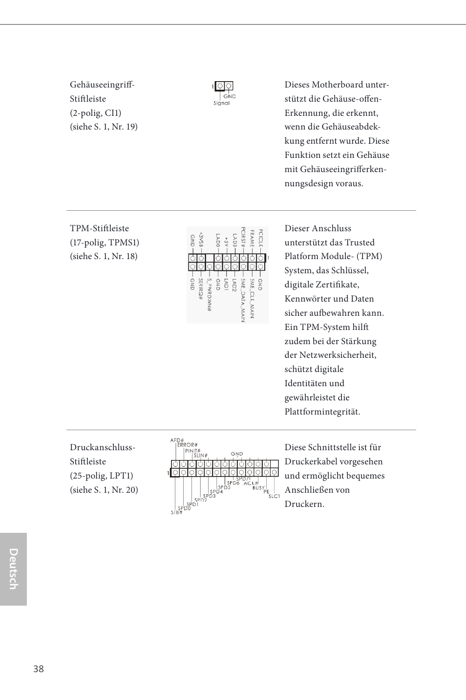 Deutsch | ASRock B85M Pro4 User Manual | Page 40 / 163