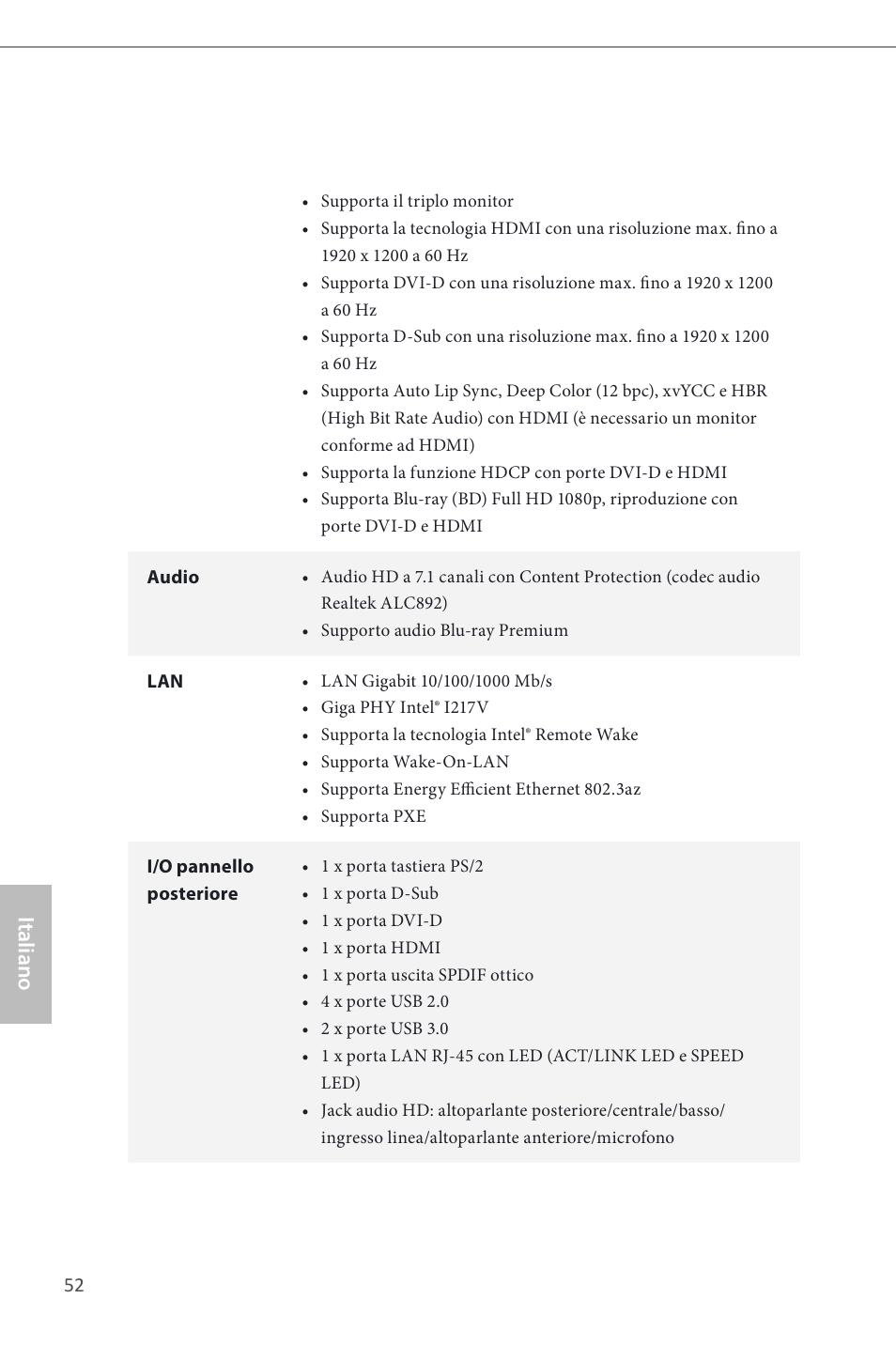 Italiano | ASRock B85M Pro4 User Manual | Page 54 / 163