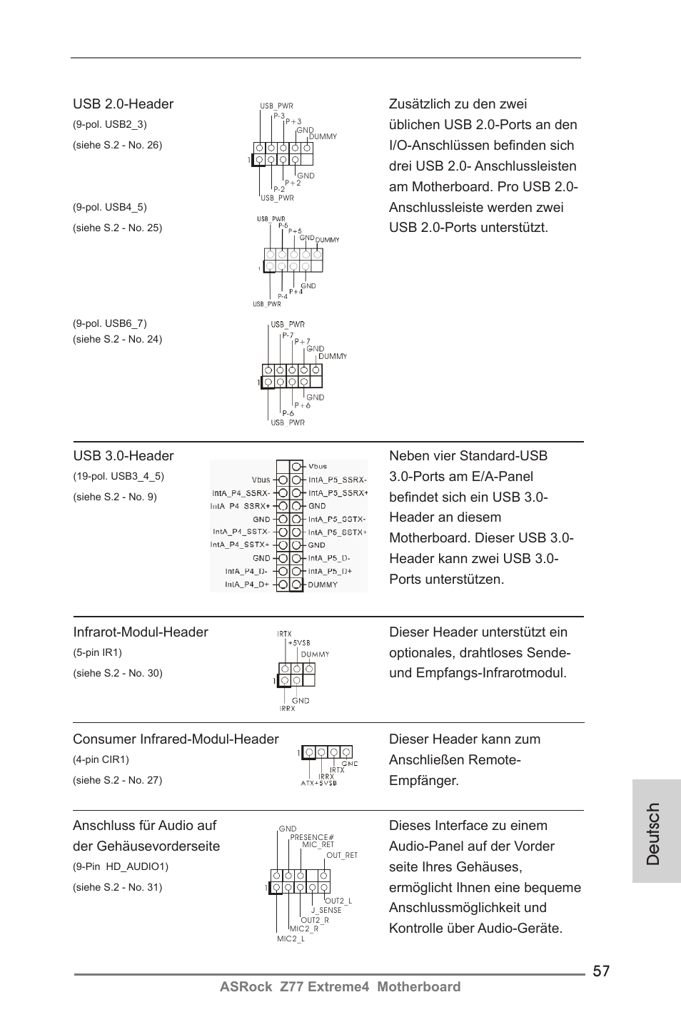 Deutsch | ASRock Z77 Extreme4 User Manual | Page 57 / 221