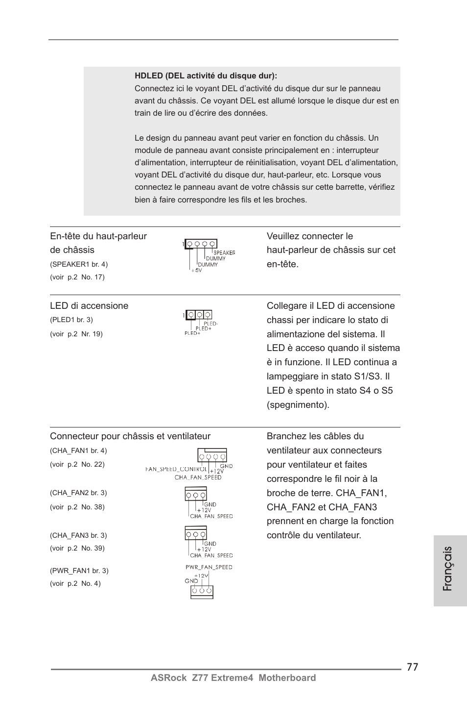 Français | ASRock Z77 Extreme4 User Manual | Page 77 / 221