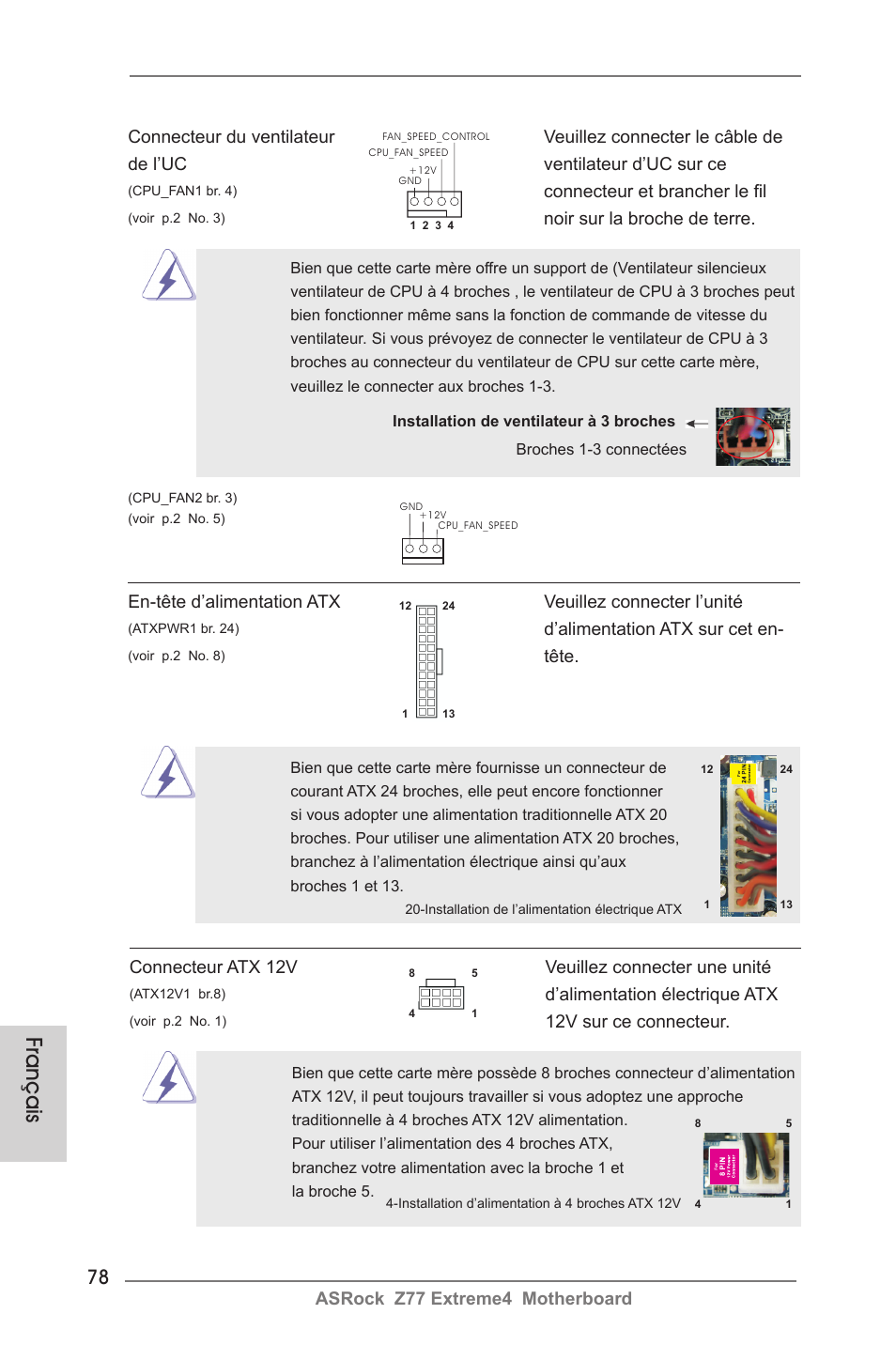 Français | ASRock Z77 Extreme4 User Manual | Page 78 / 221