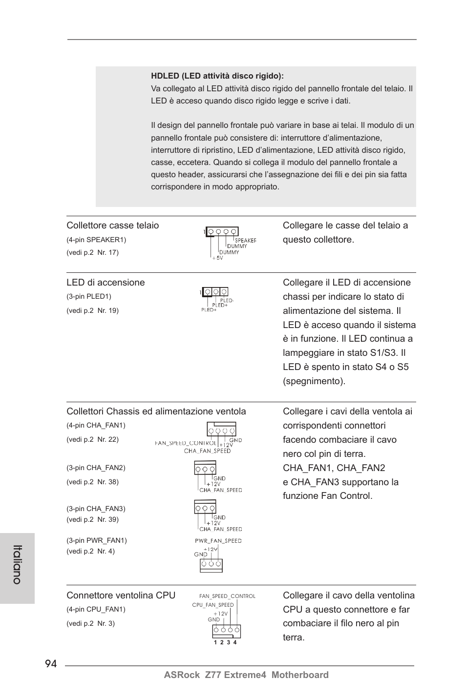 Italiano | ASRock Z77 Extreme4 User Manual | Page 94 / 221