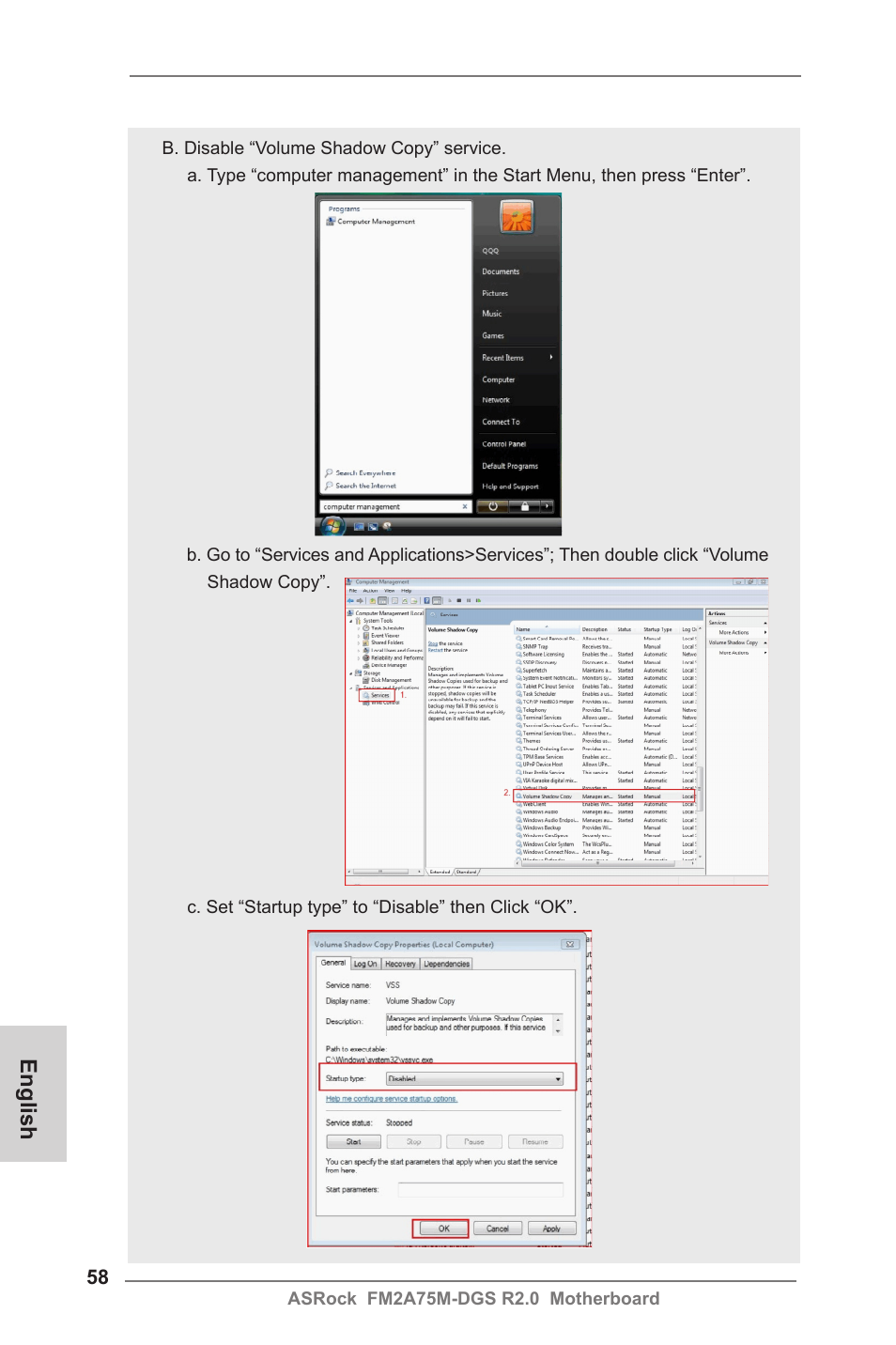 English | ASRock FM2A75M-DGS R2.0 User Manual | Page 58 / 59