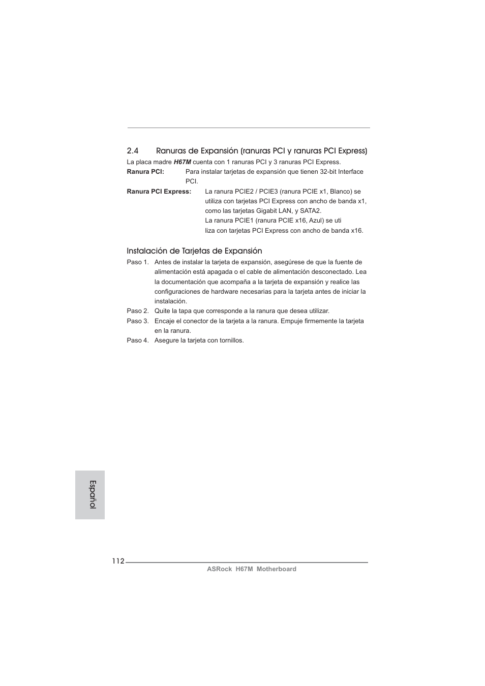 ASRock H67M User Manual | Page 112 / 253