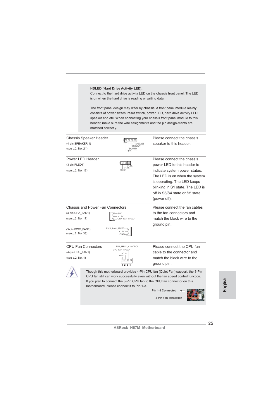 English | ASRock H67M User Manual | Page 25 / 253