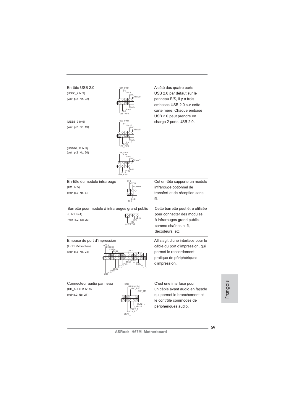 Français | ASRock H67M User Manual | Page 69 / 253