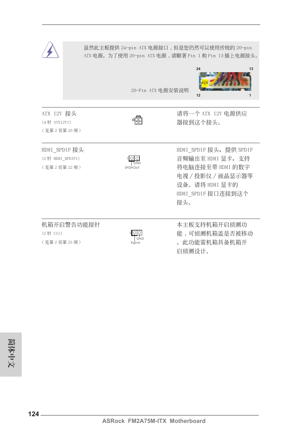 簡體中文 | ASRock FM2A75M-ITX User Manual | Page 124 / 146