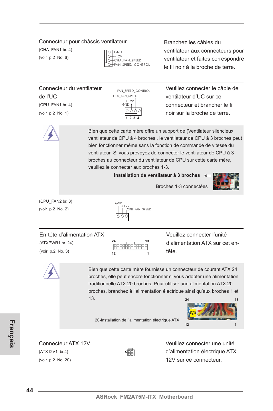 Français | ASRock FM2A75M-ITX User Manual | Page 44 / 146