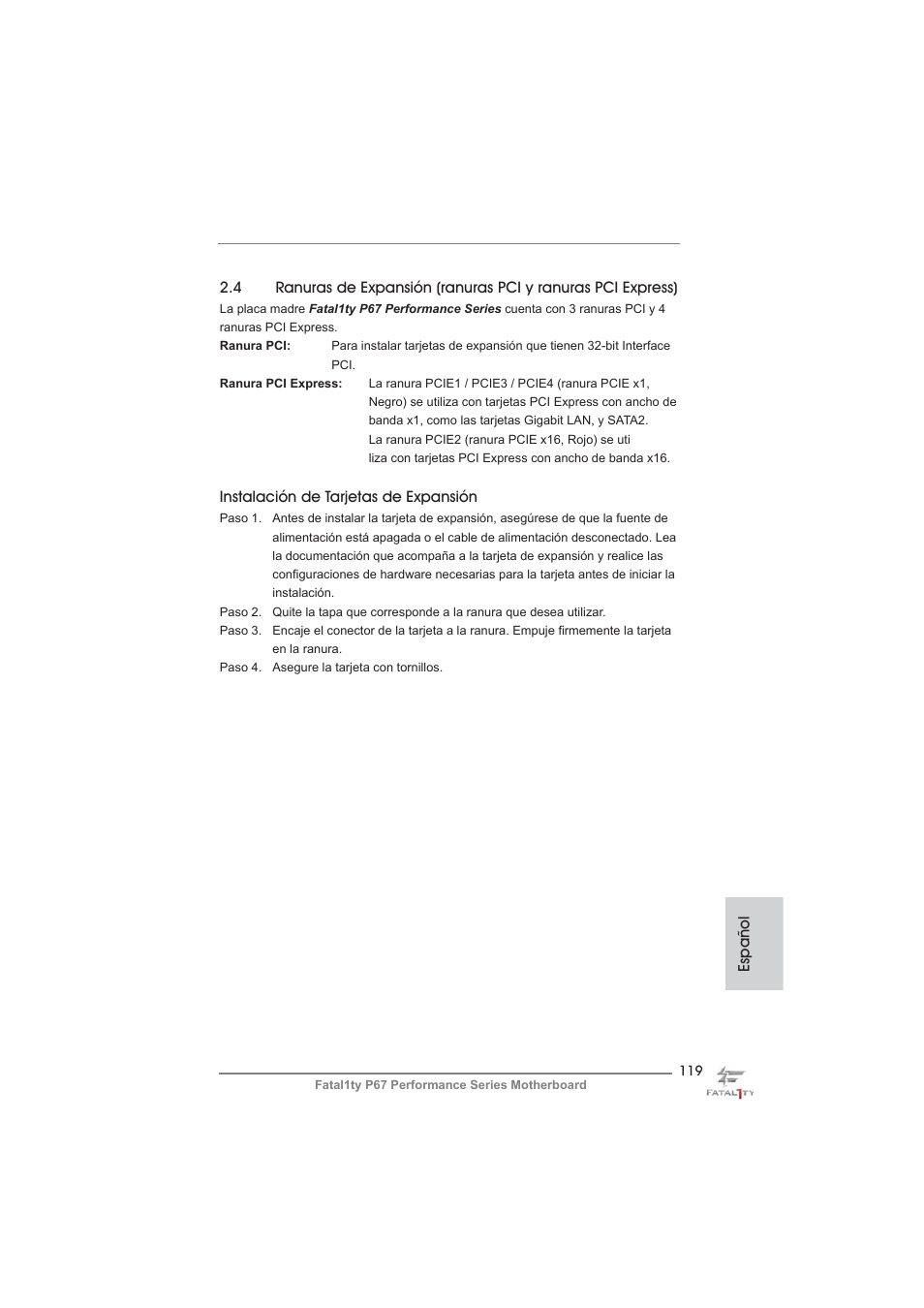 ASRock Fatal1ty P67 Performance User Manual | Page 119 / 266