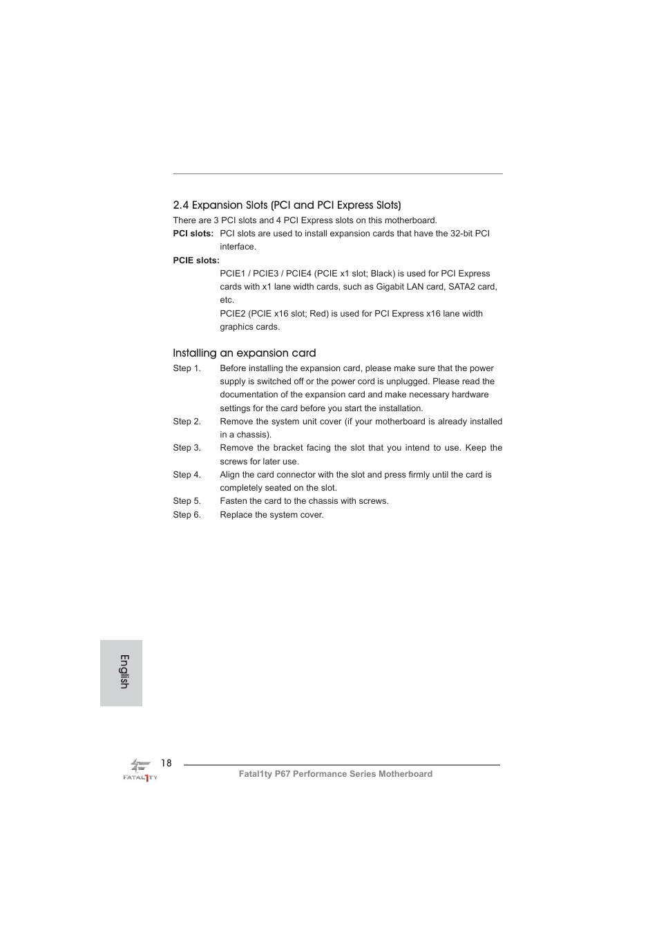 ASRock Fatal1ty P67 Performance User Manual | Page 18 / 266