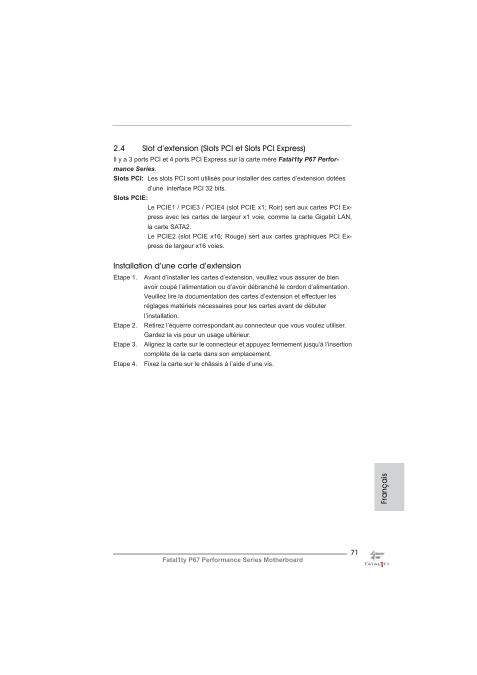ASRock Fatal1ty P67 Performance User Manual | Page 71 / 266