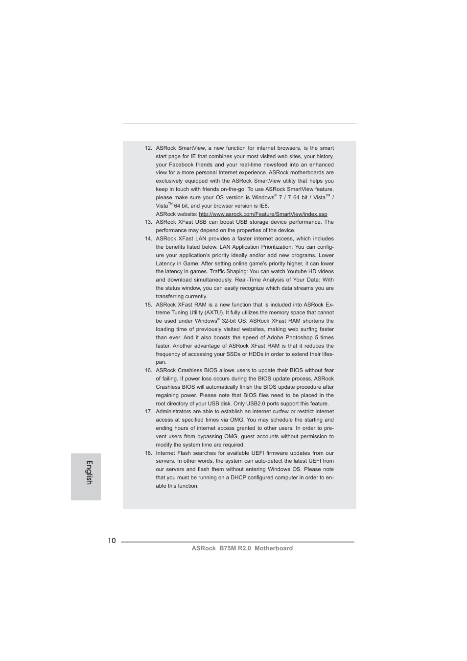English | ASRock B75M R2.0 User Manual | Page 10 / 204