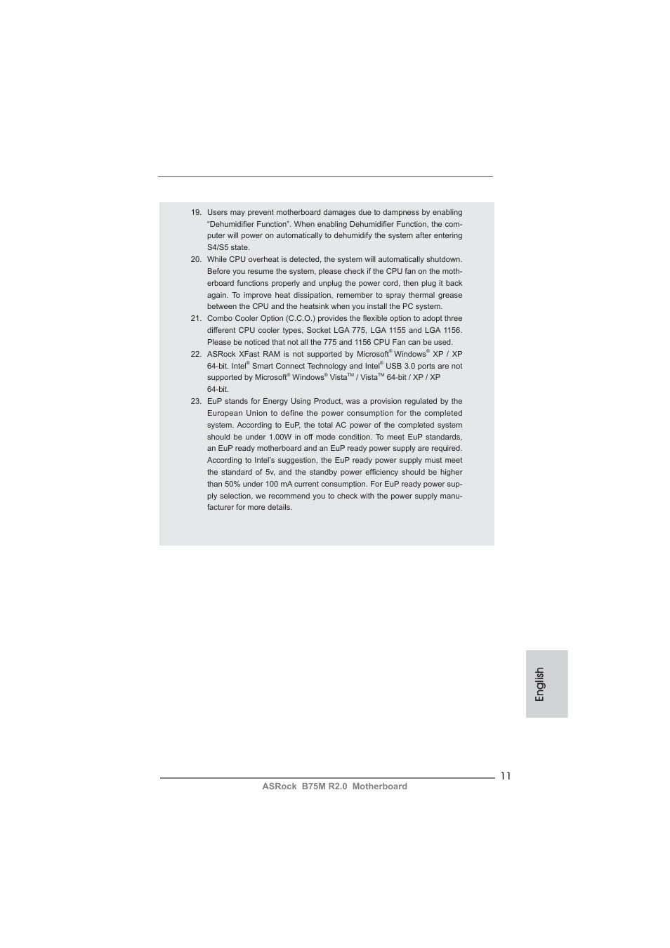 English | ASRock B75M R2.0 User Manual | Page 11 / 204