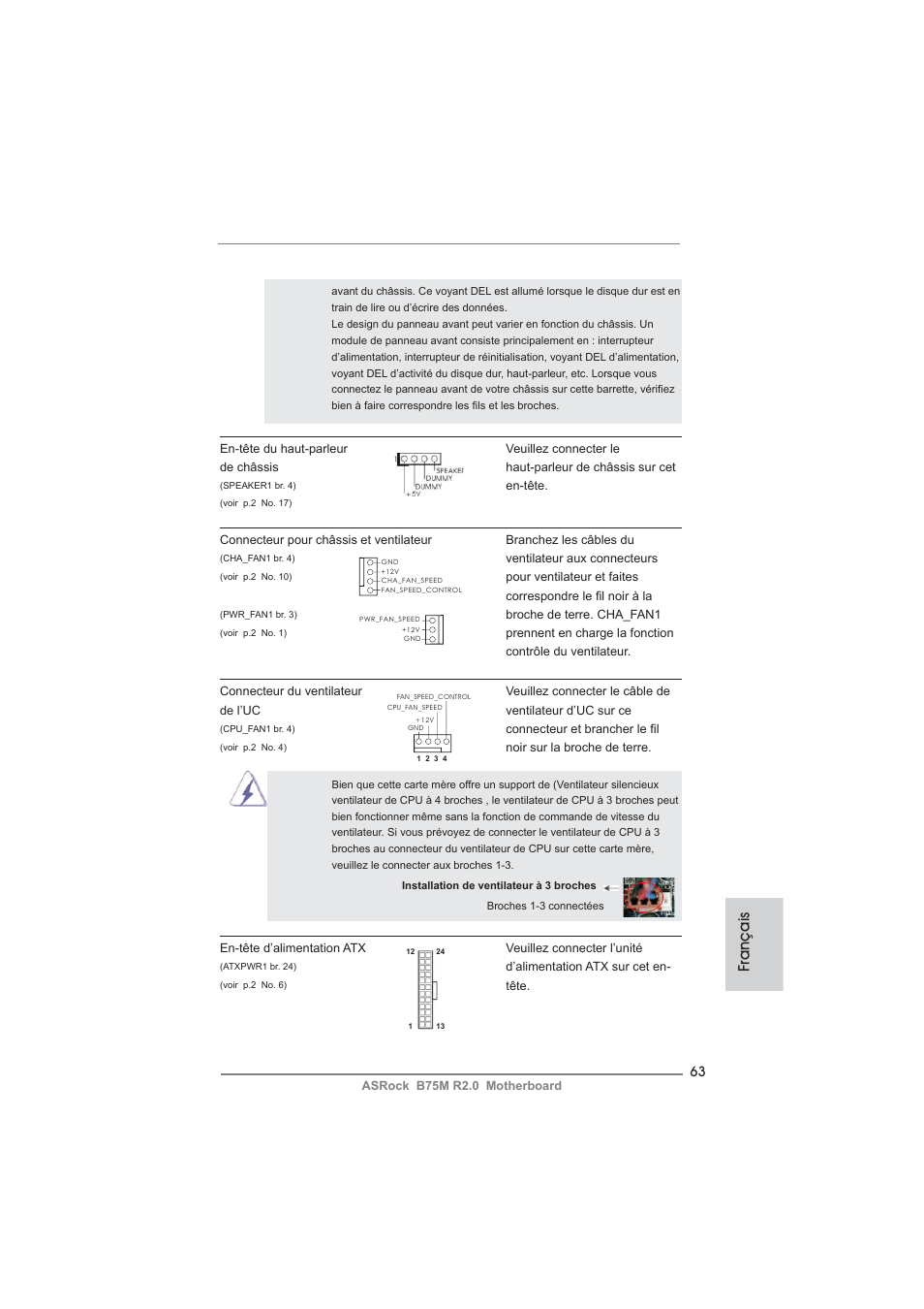 Français | ASRock B75M R2.0 User Manual | Page 63 / 204