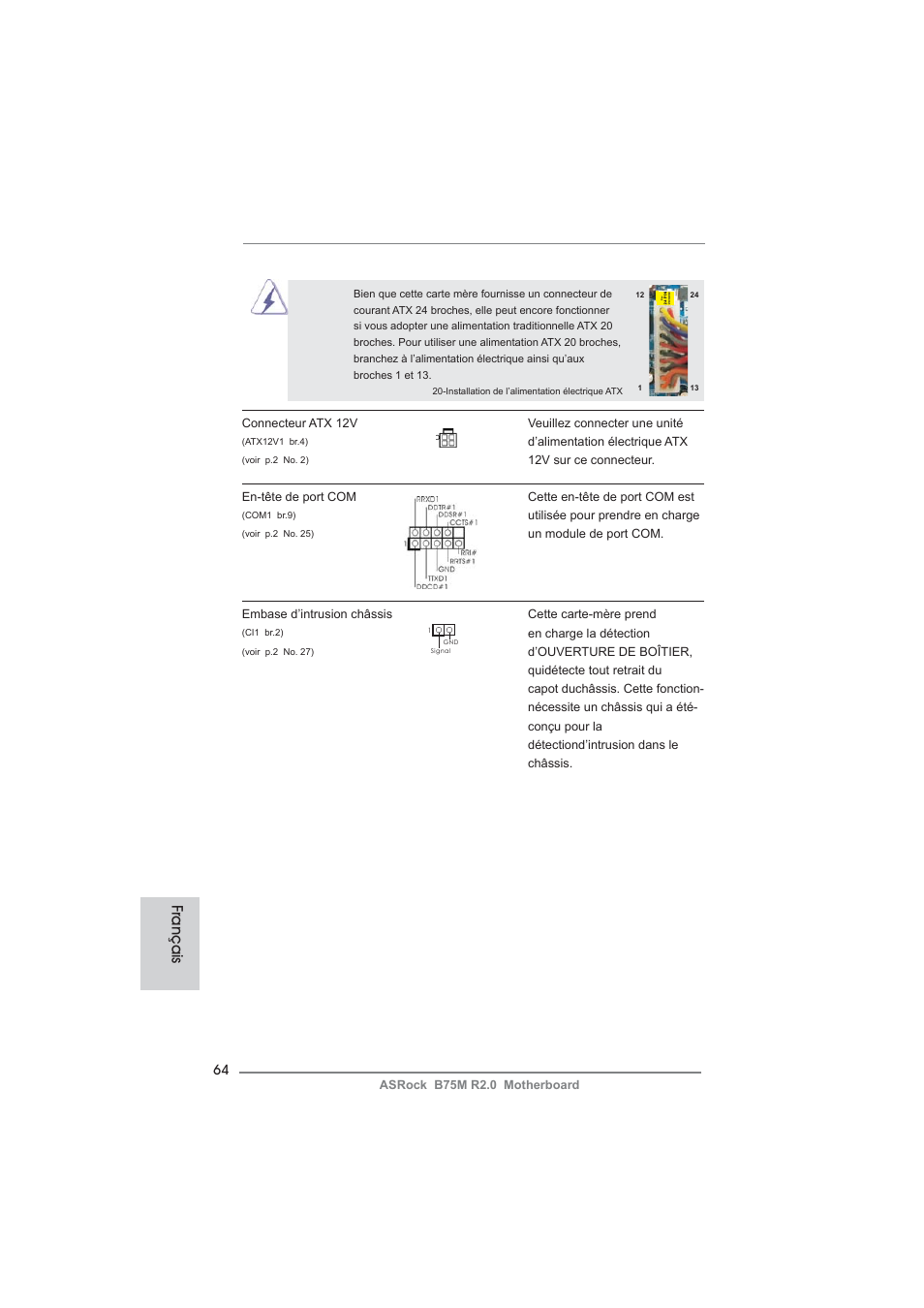 Français | ASRock B75M R2.0 User Manual | Page 64 / 204