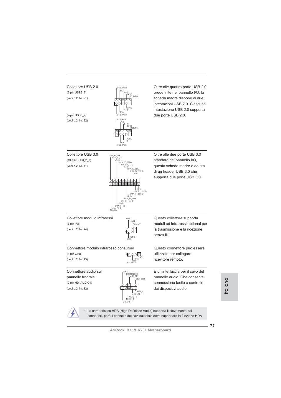 Italiano | ASRock B75M R2.0 User Manual | Page 77 / 204
