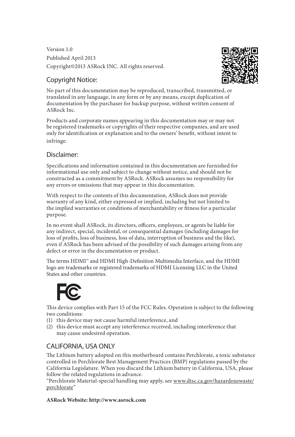 ASRock Z87 Extreme4 User Manual | 188 pages