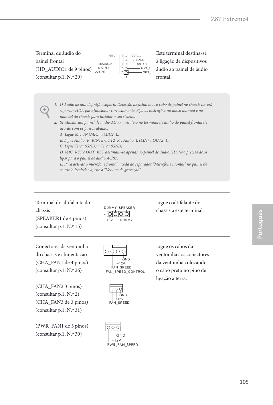 Por tuguês z87 extreme4 | ASRock Z87 Extreme4 User Manual | Page 107 / 188