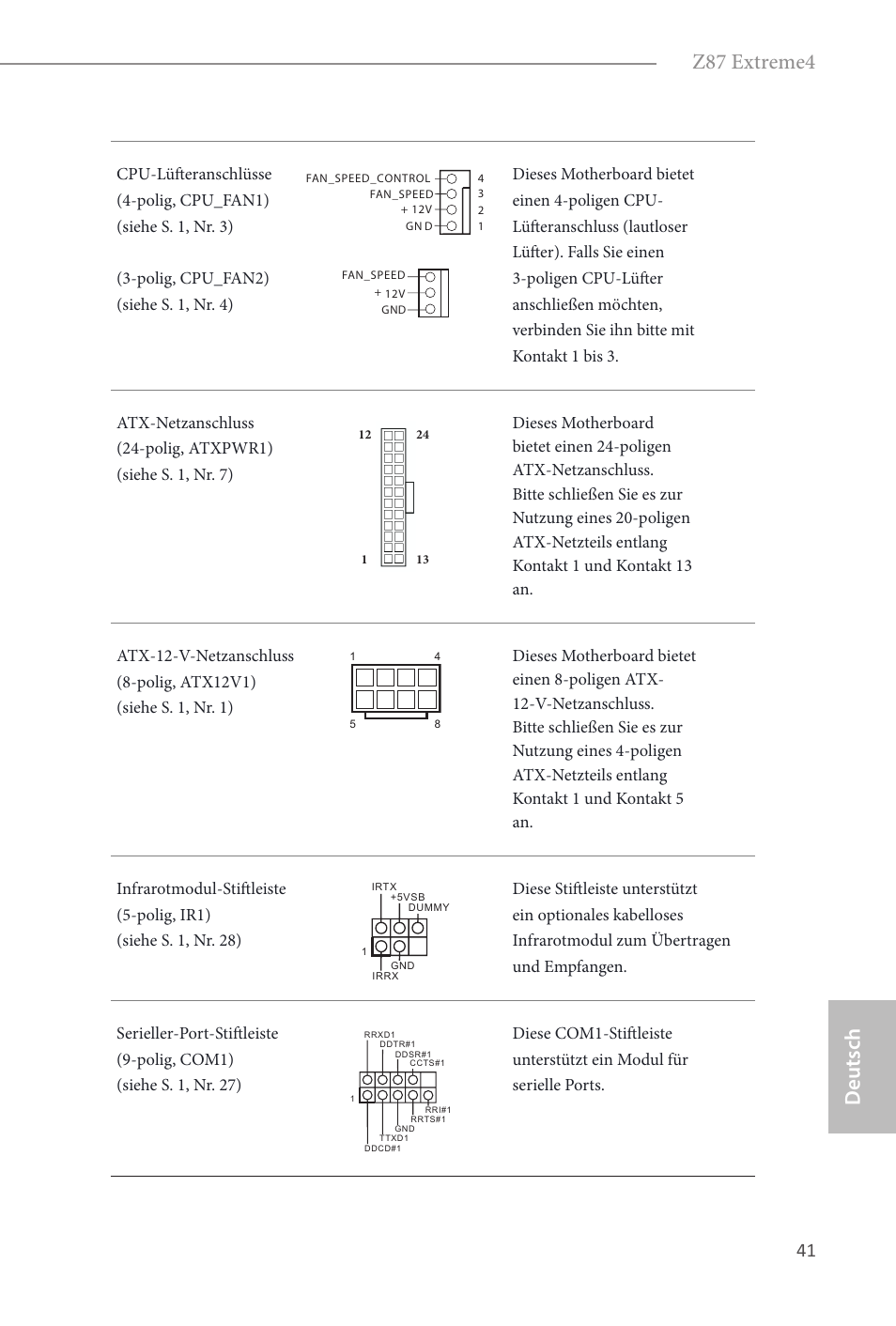 Deutsch z87 extreme4 | ASRock Z87 Extreme4 User Manual | Page 43 / 188