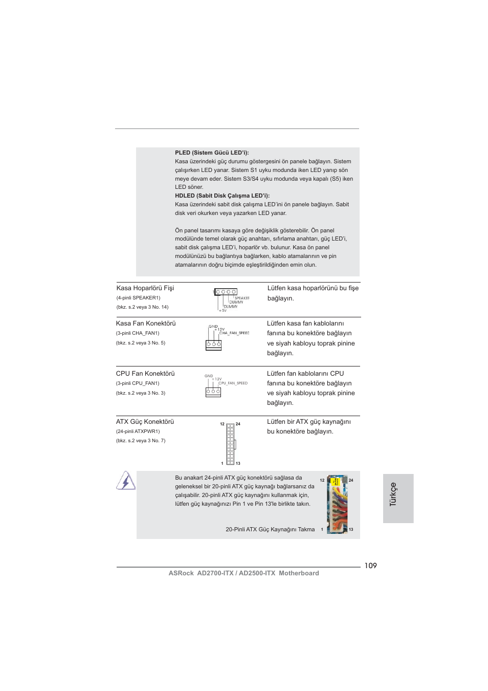Türkçe | ASRock AD2700-ITX User Manual | Page 109 / 158