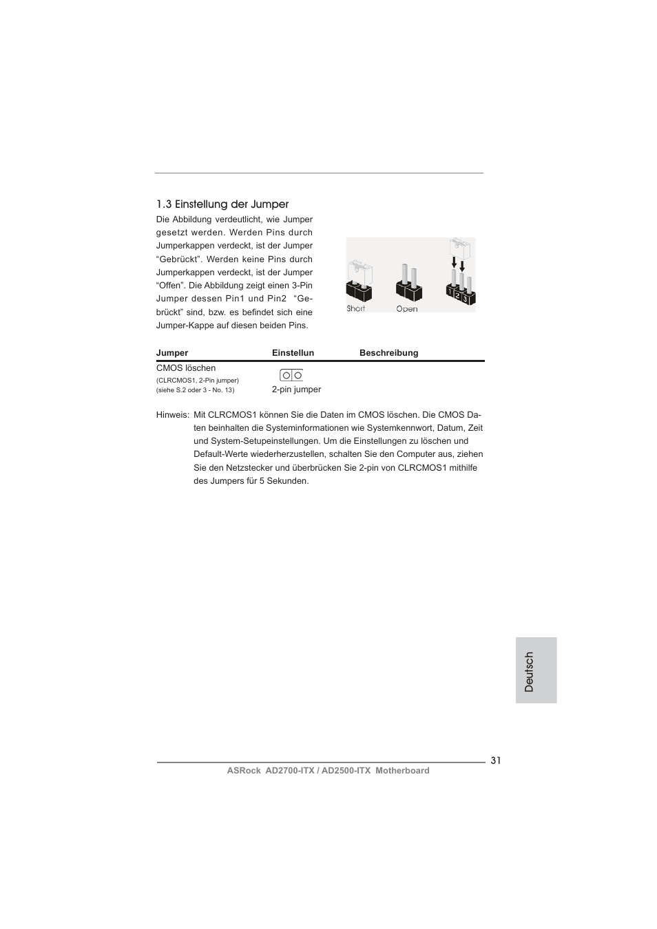 ASRock AD2700-ITX User Manual | Page 31 / 158