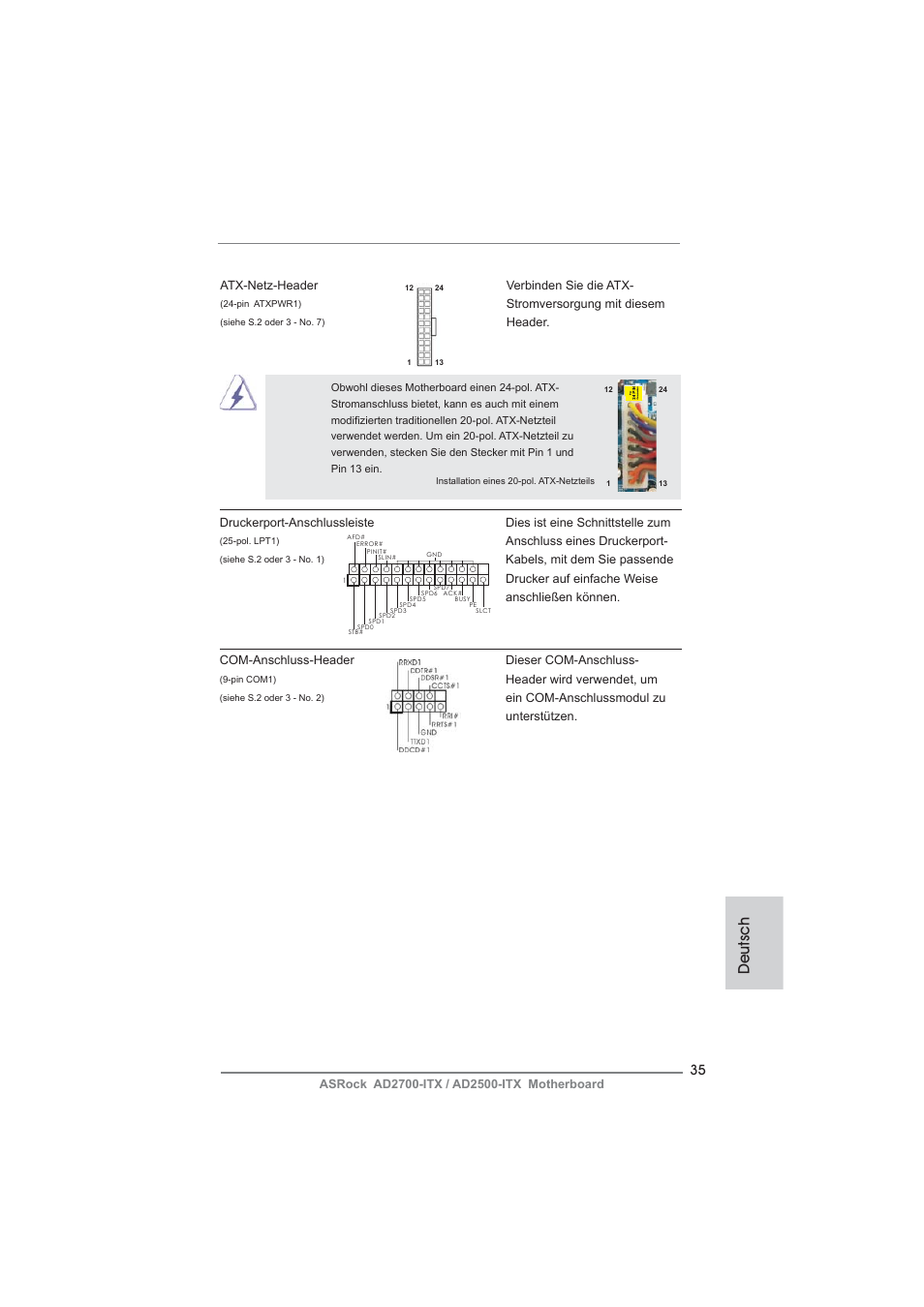 Deutsch | ASRock AD2700-ITX User Manual | Page 35 / 158