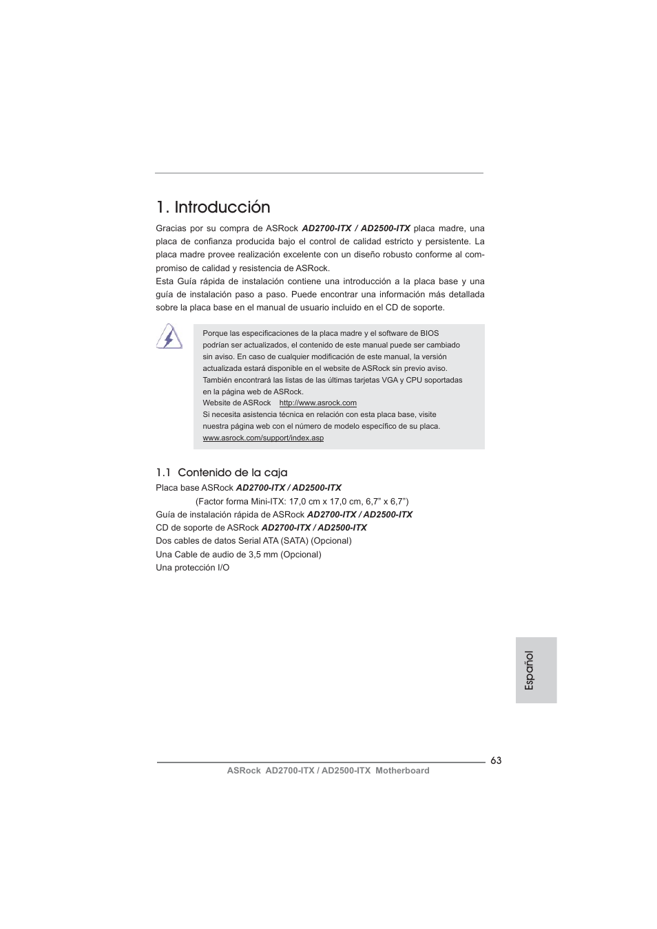 ASRock AD2700-ITX User Manual | Page 63 / 158