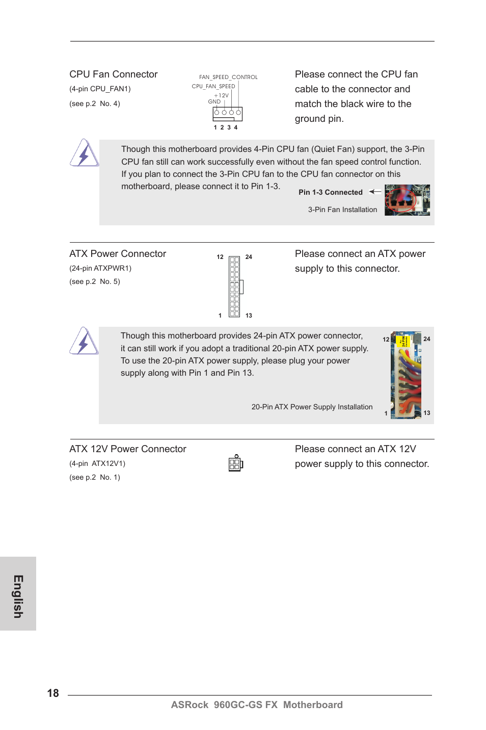 English | ASRock 960GC-GS FX User Manual | Page 18 / 55