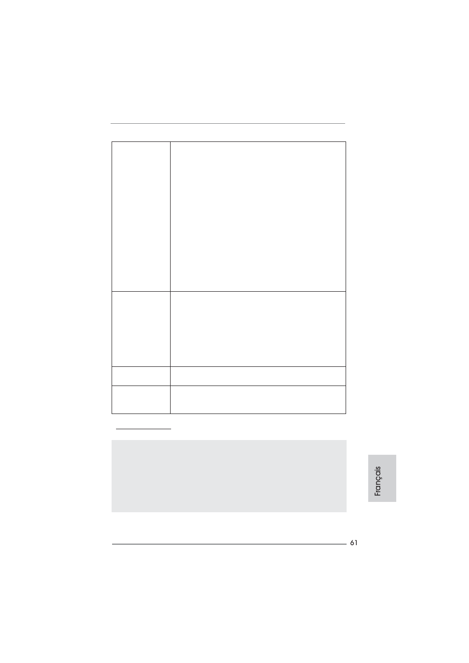 Français | ASRock P67 Pro3 SE User Manual | Page 61 / 277