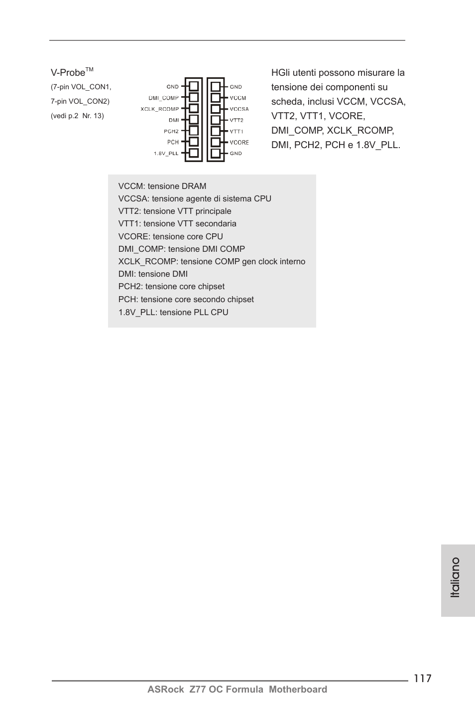 Italiano | ASRock Z77 OC Formula User Manual | Page 117 / 270