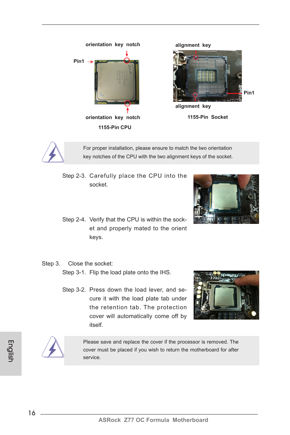 English | ASRock Z77 OC Formula User Manual | Page 16 / 270