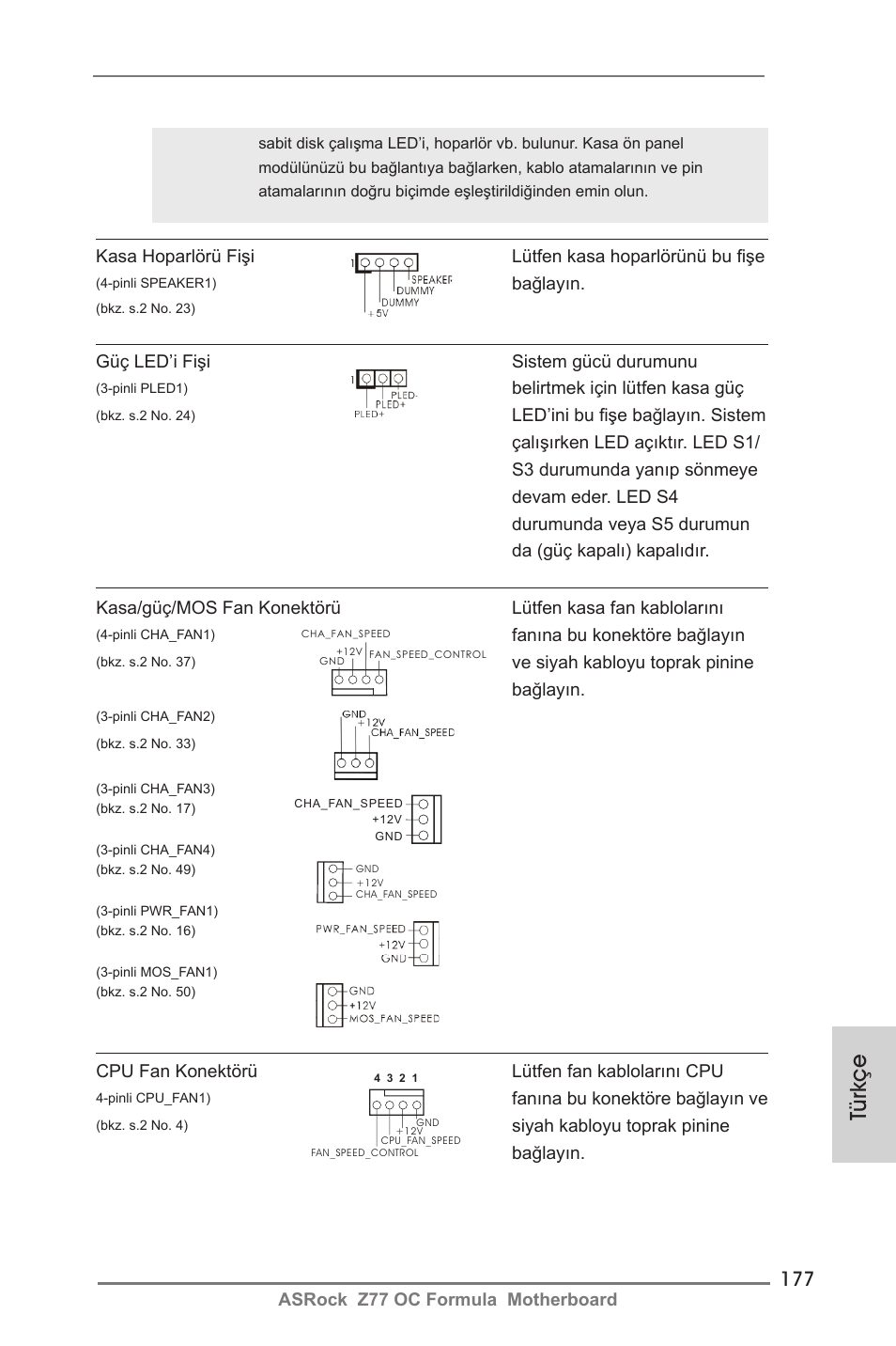 Türkçe | ASRock Z77 OC Formula User Manual | Page 177 / 270