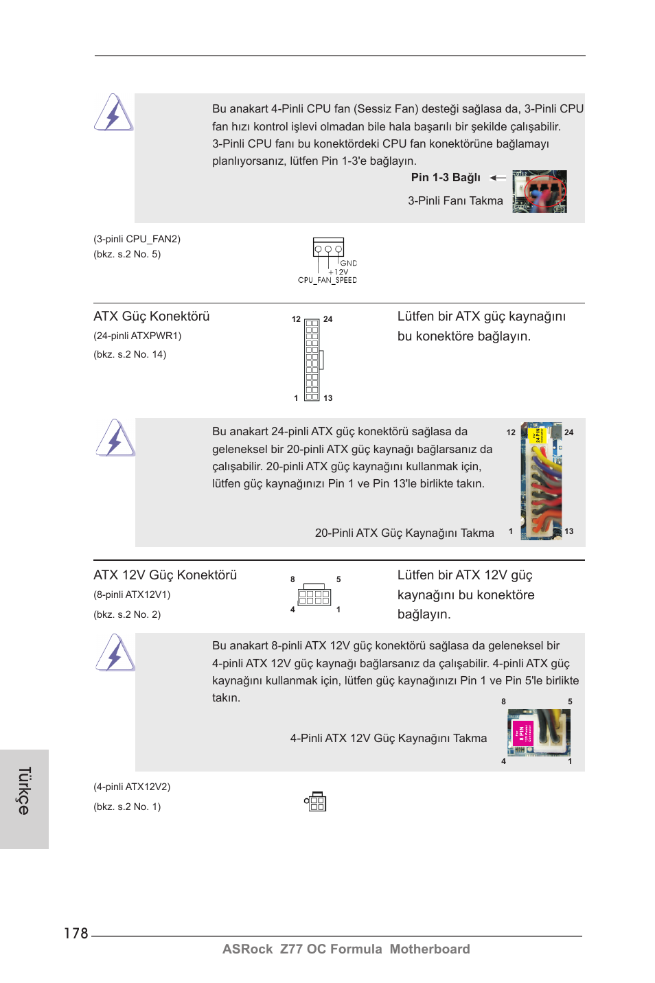 Türkçe | ASRock Z77 OC Formula User Manual | Page 178 / 270