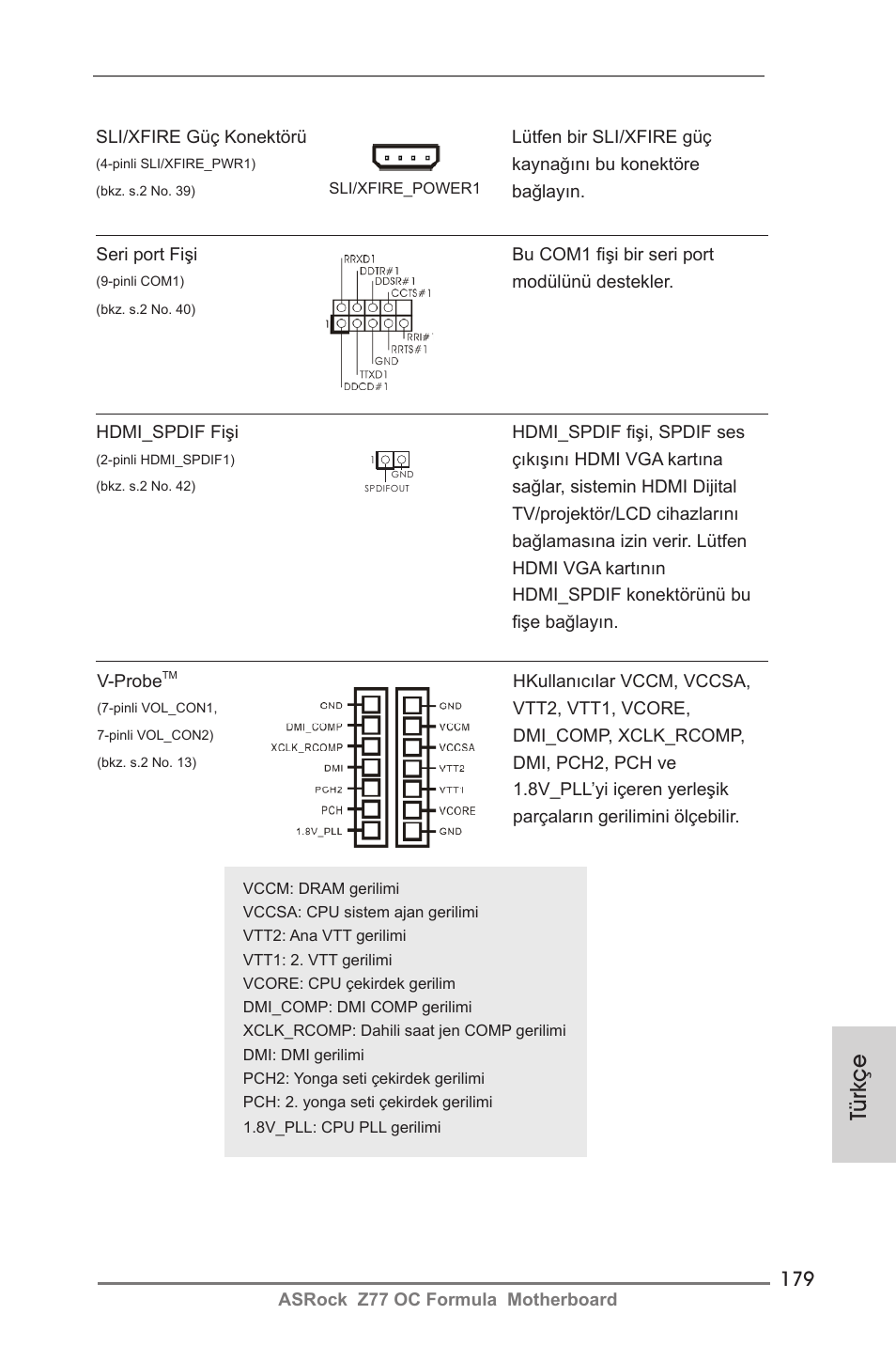 Türkçe | ASRock Z77 OC Formula User Manual | Page 179 / 270
