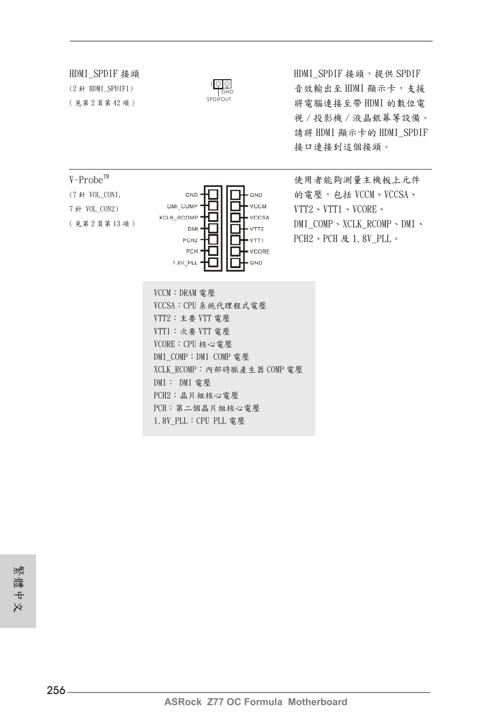 繁體中文 | ASRock Z77 OC Formula User Manual | Page 256 / 270