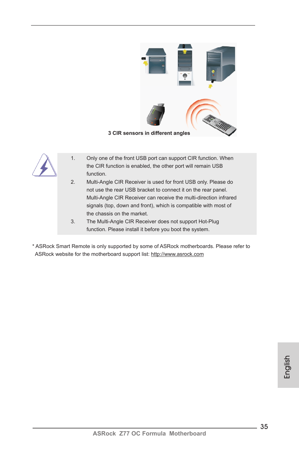 English | ASRock Z77 OC Formula User Manual | Page 35 / 270
