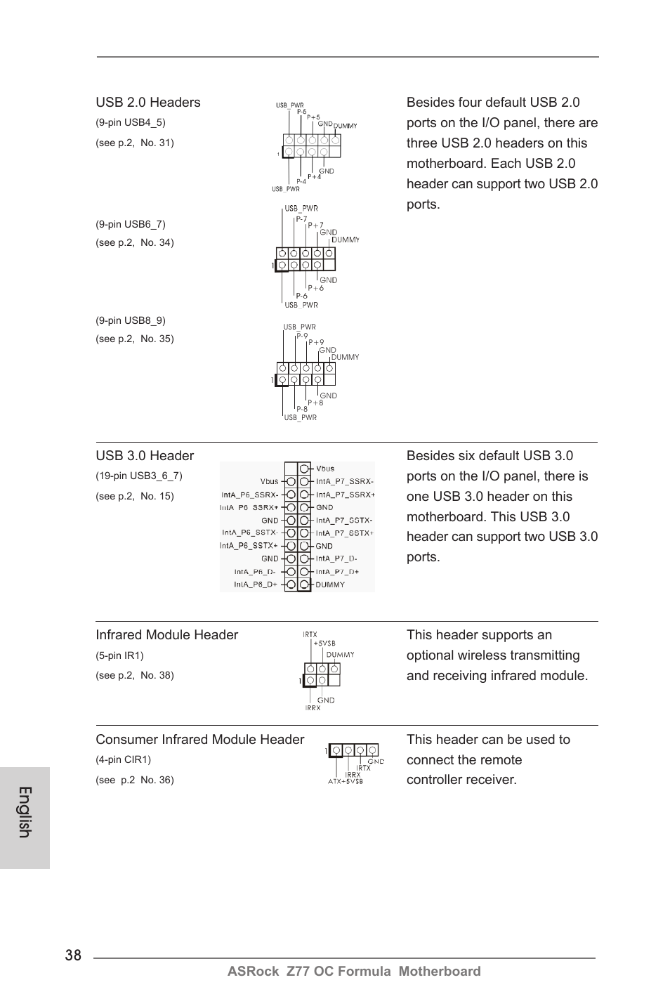 English | ASRock Z77 OC Formula User Manual | Page 38 / 270