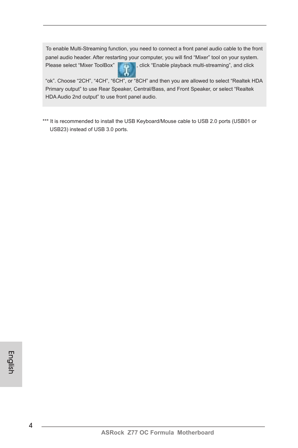 English | ASRock Z77 OC Formula User Manual | Page 4 / 270