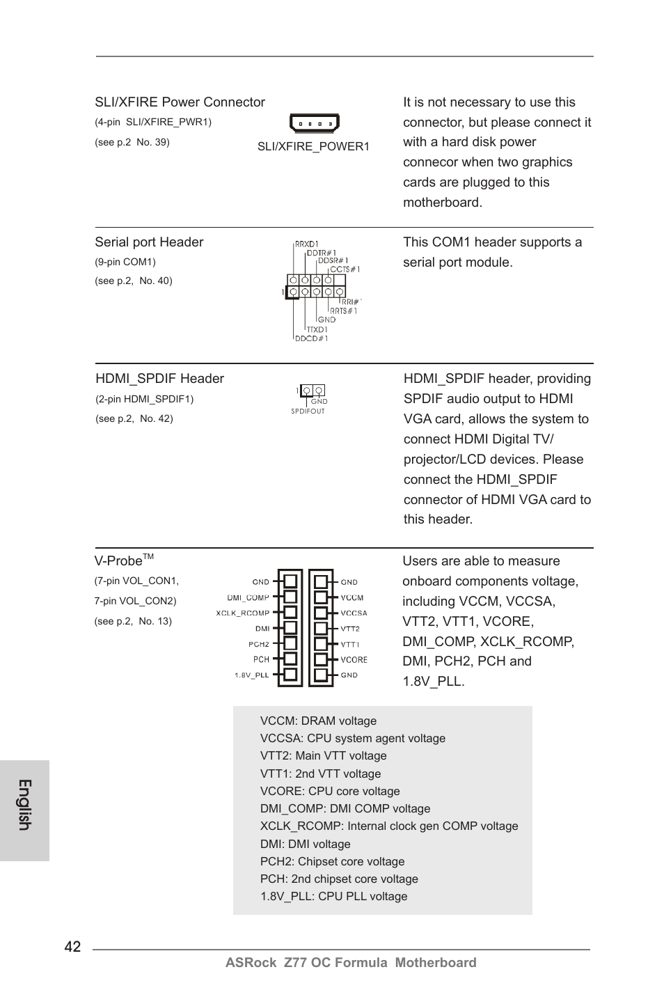 Englishenglish | ASRock Z77 OC Formula User Manual | Page 42 / 270
