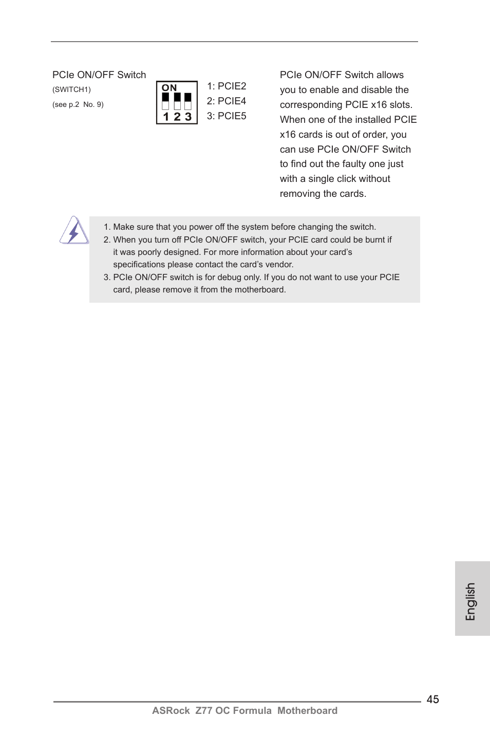 English | ASRock Z77 OC Formula User Manual | Page 45 / 270