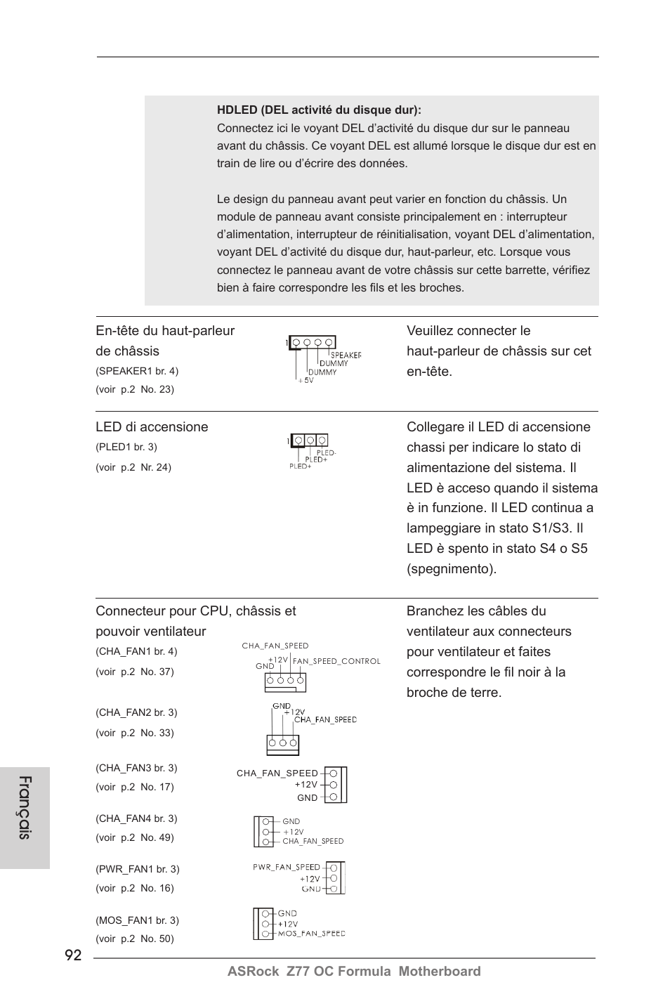 Français | ASRock Z77 OC Formula User Manual | Page 92 / 270