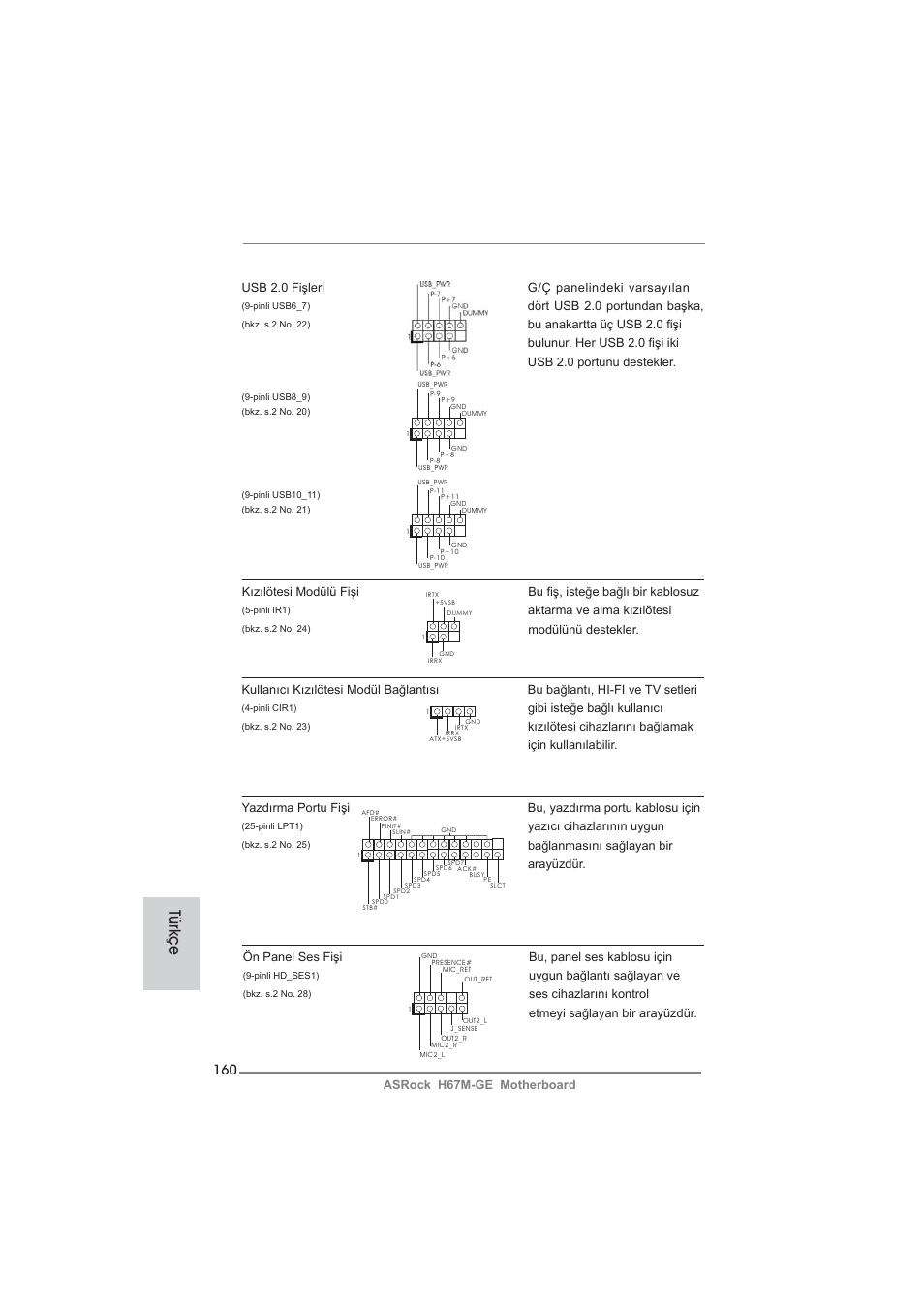 Türkçe | ASRock H67M-GE User Manual | Page 160 / 253