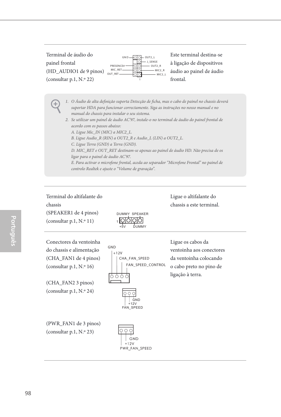 Por tuguês | ASRock Z87M Extreme4 User Manual | Page 100 / 175